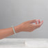 Krokodilglieder | Mini-Kismet-Armband | Mintgrün x Silber